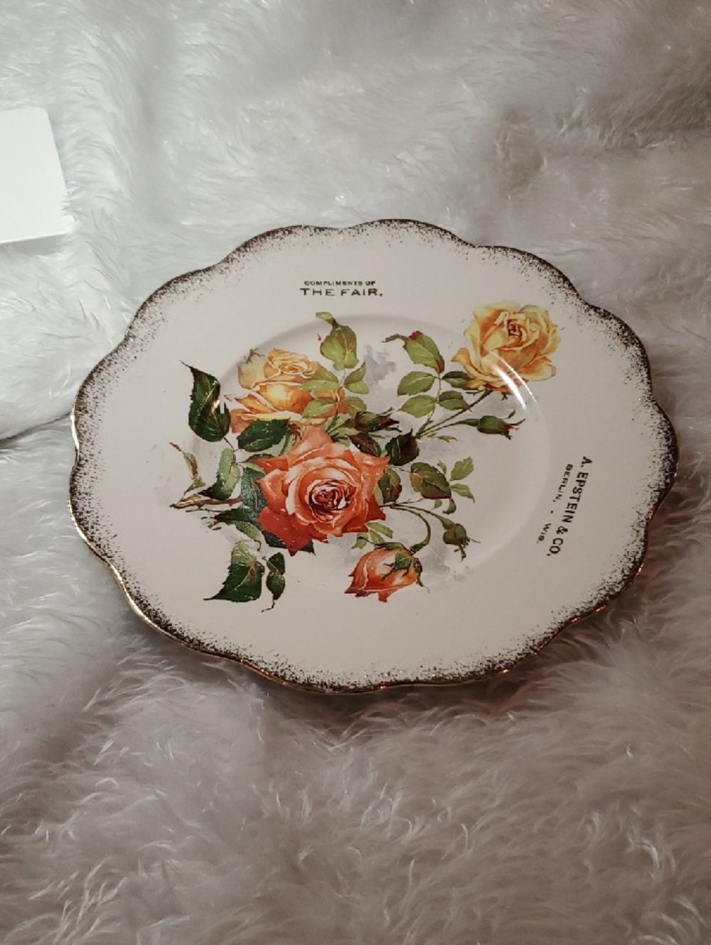 RARE - Vintage Epstein & Co. Decorative Plate
